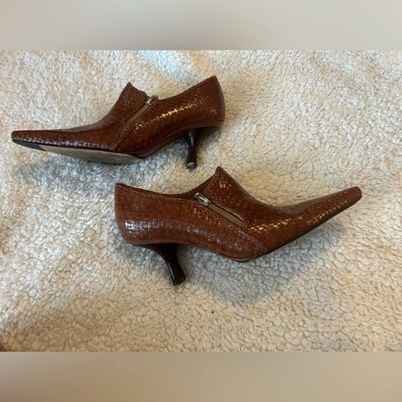 $50 sale Mikala Brazilian all leather Misty bootie side zip 7M retro boho artsy - Picture 2 of 8